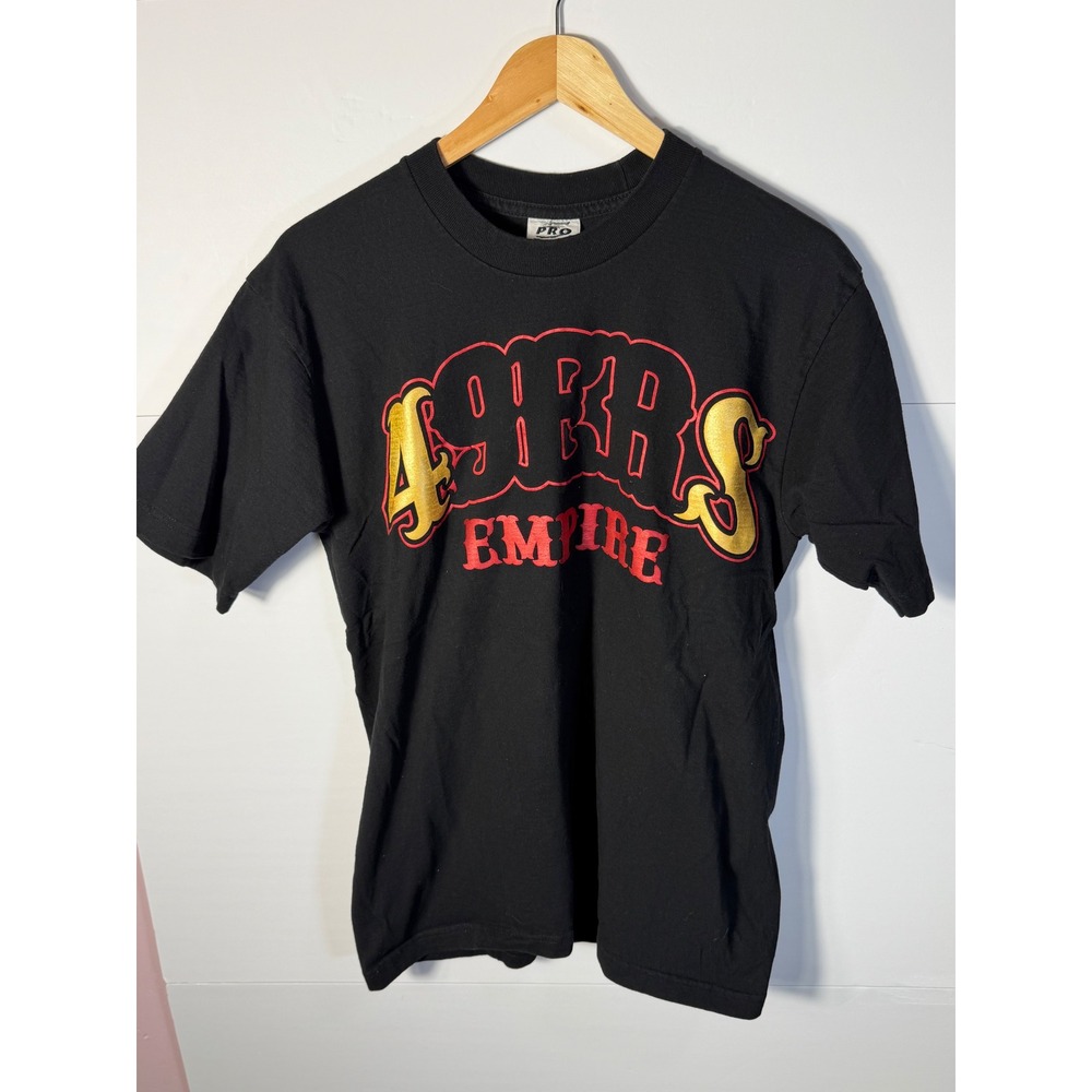 Pro Athletic San Francisco 49ers Empire T-Shirt Mens Large Black Red Gold NFL